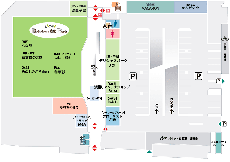 ふれあい広場の図面・フロアマップ